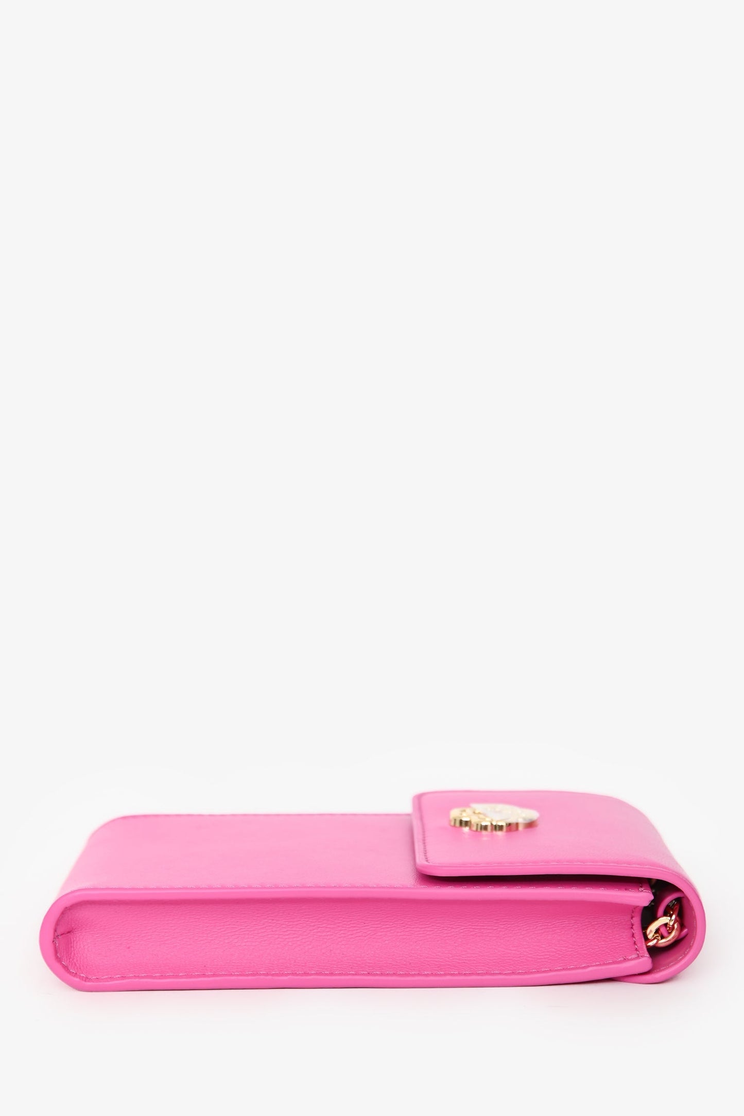 Maje Rose Fuschia Leather Phone Pouch
