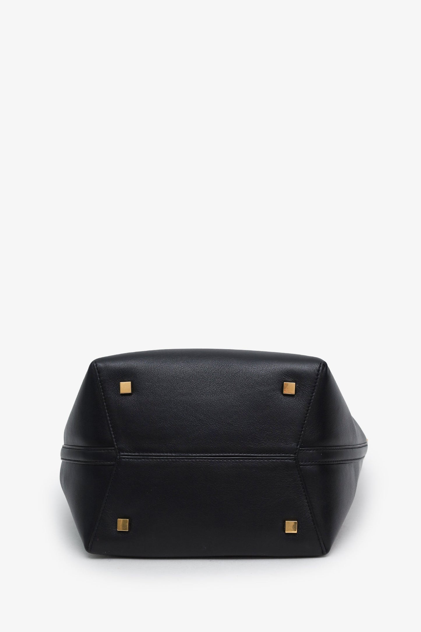 Saint Laurent Black Calfskin Le 37 YSL Large Bucket Bag