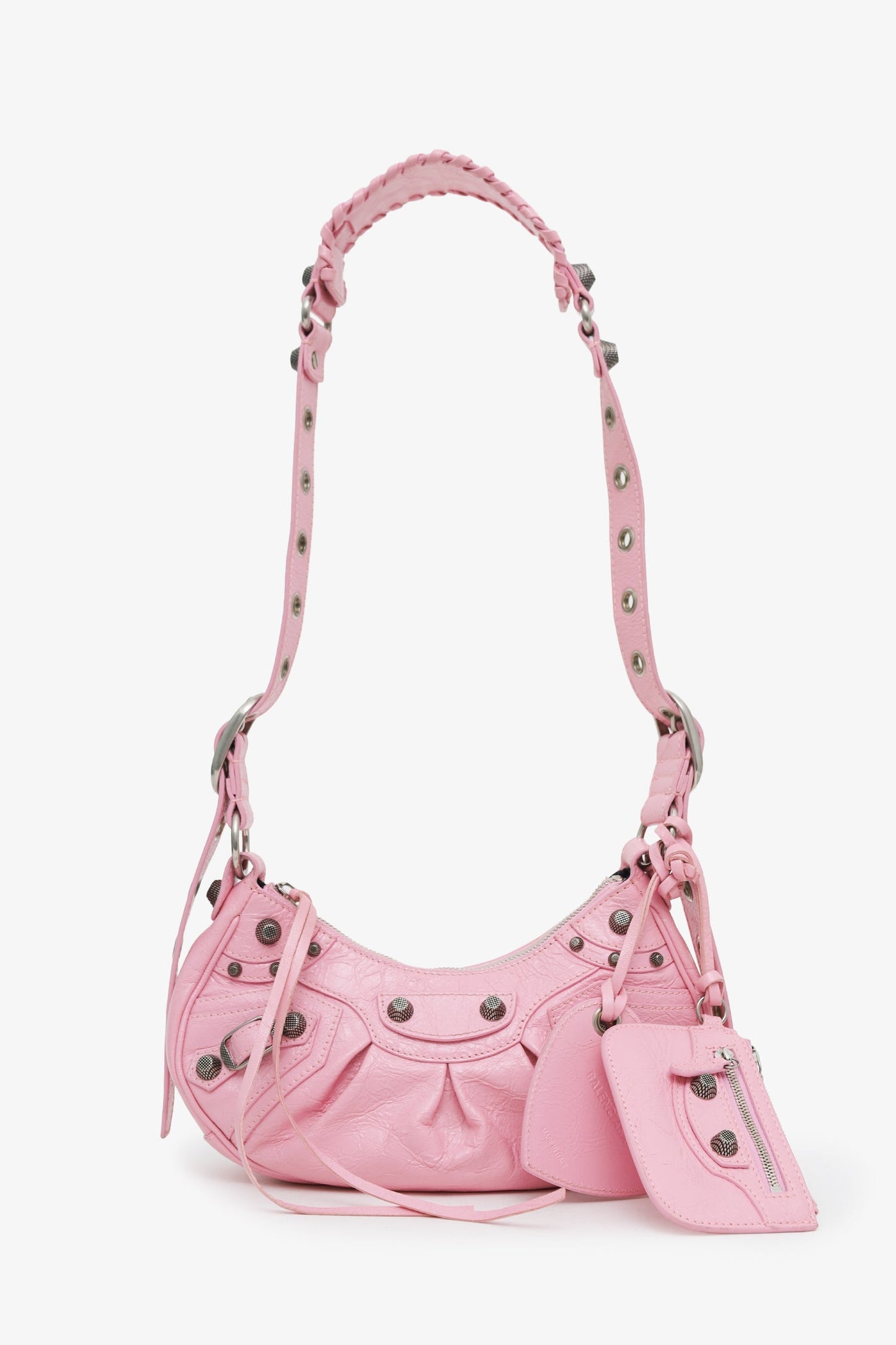 Balenciaga Pink Le Cagole Shoulder Bag SHW