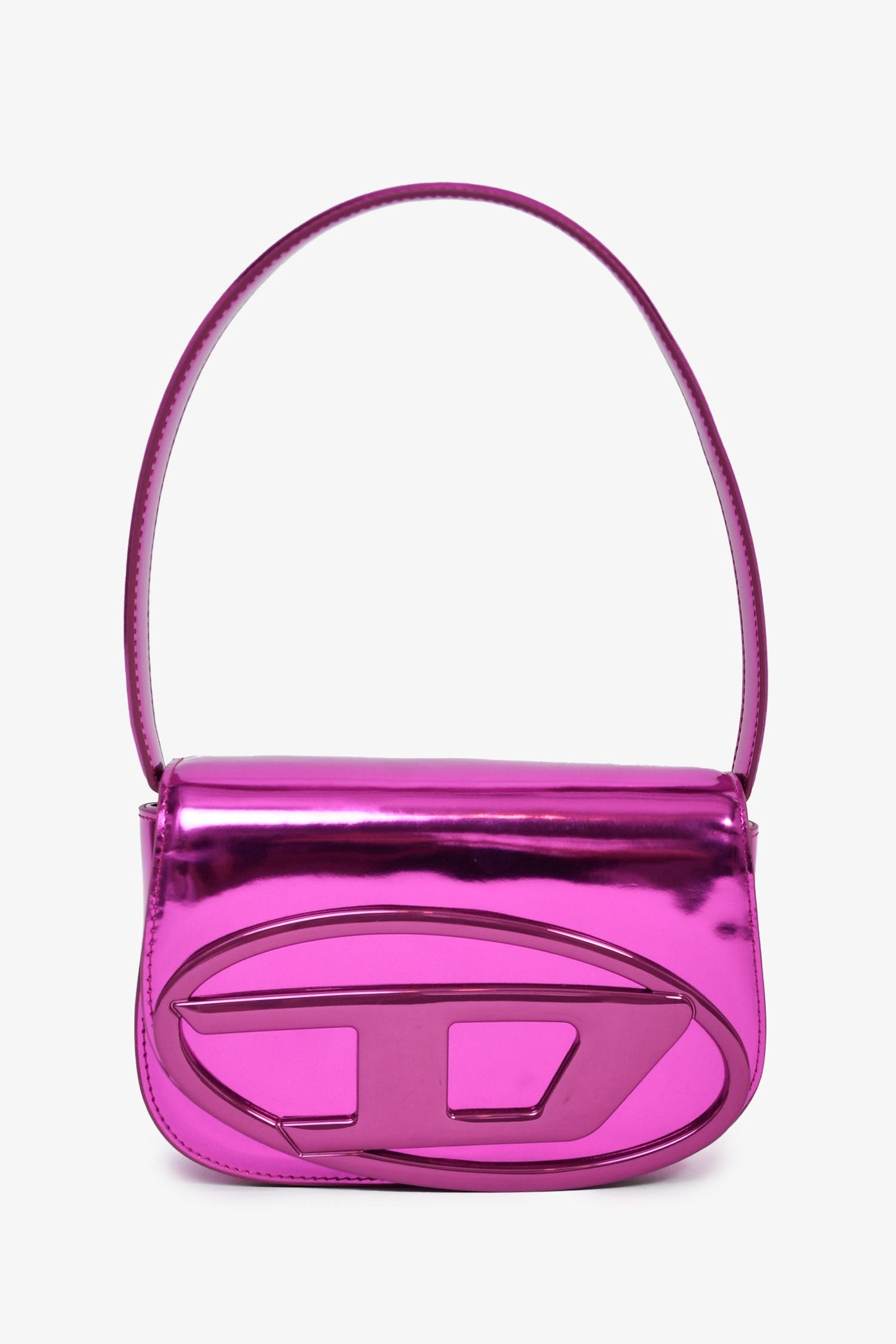 Diesel Metallic Purple '1DR-Iconic' Shoulder Bag with Strap + Tags