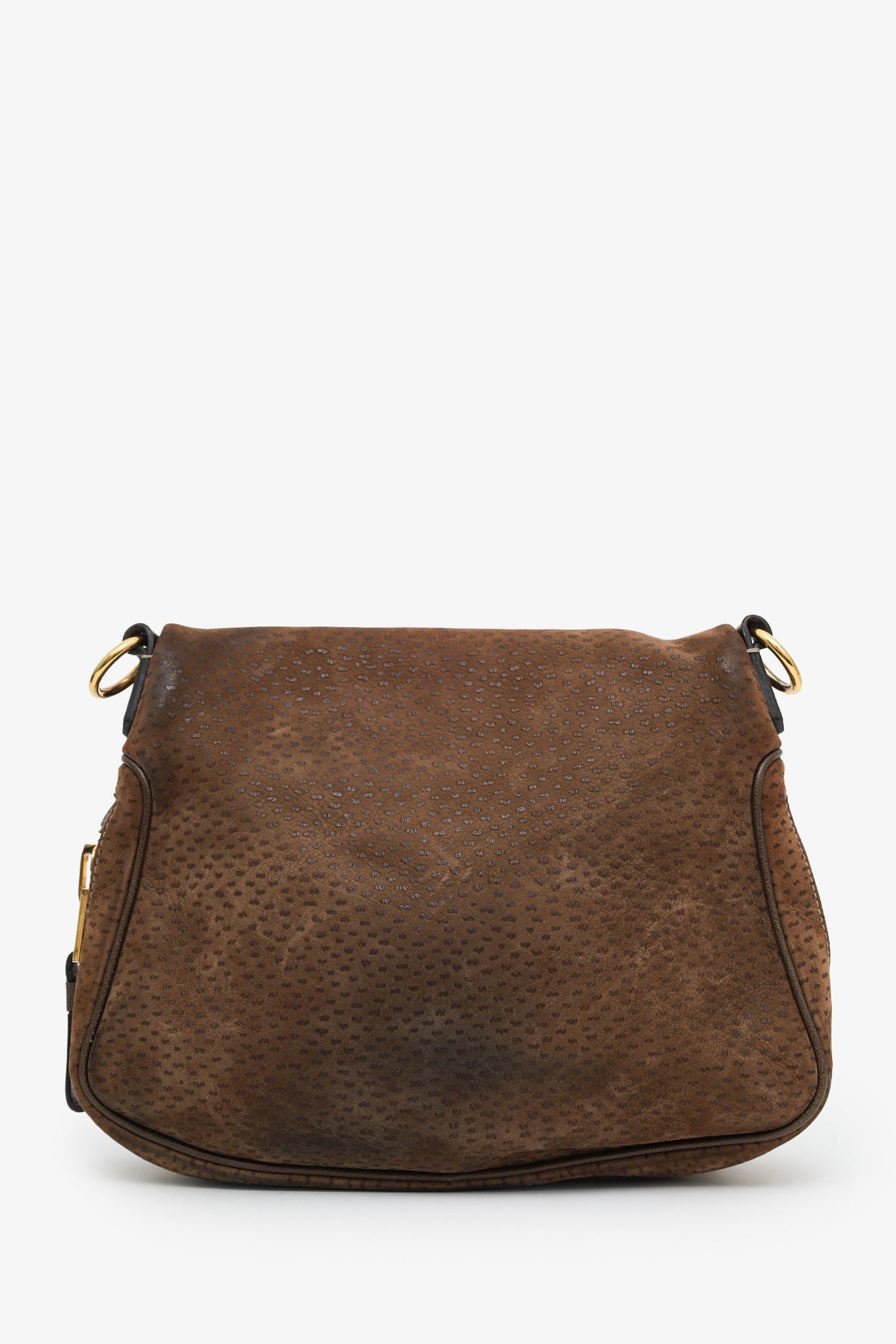 Tom Ford Brown Peccary Embossed Leather Medium Jennifer Shoulder Bag