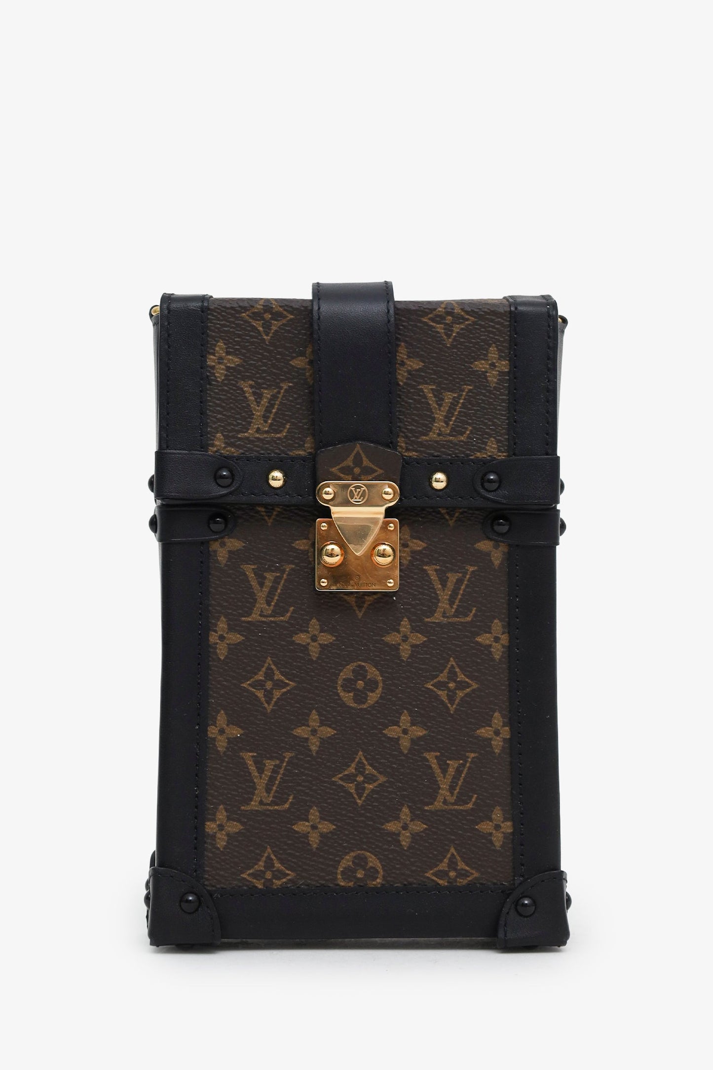 Louis Vuitton Brown Monogram Pochette Vertical Trunk