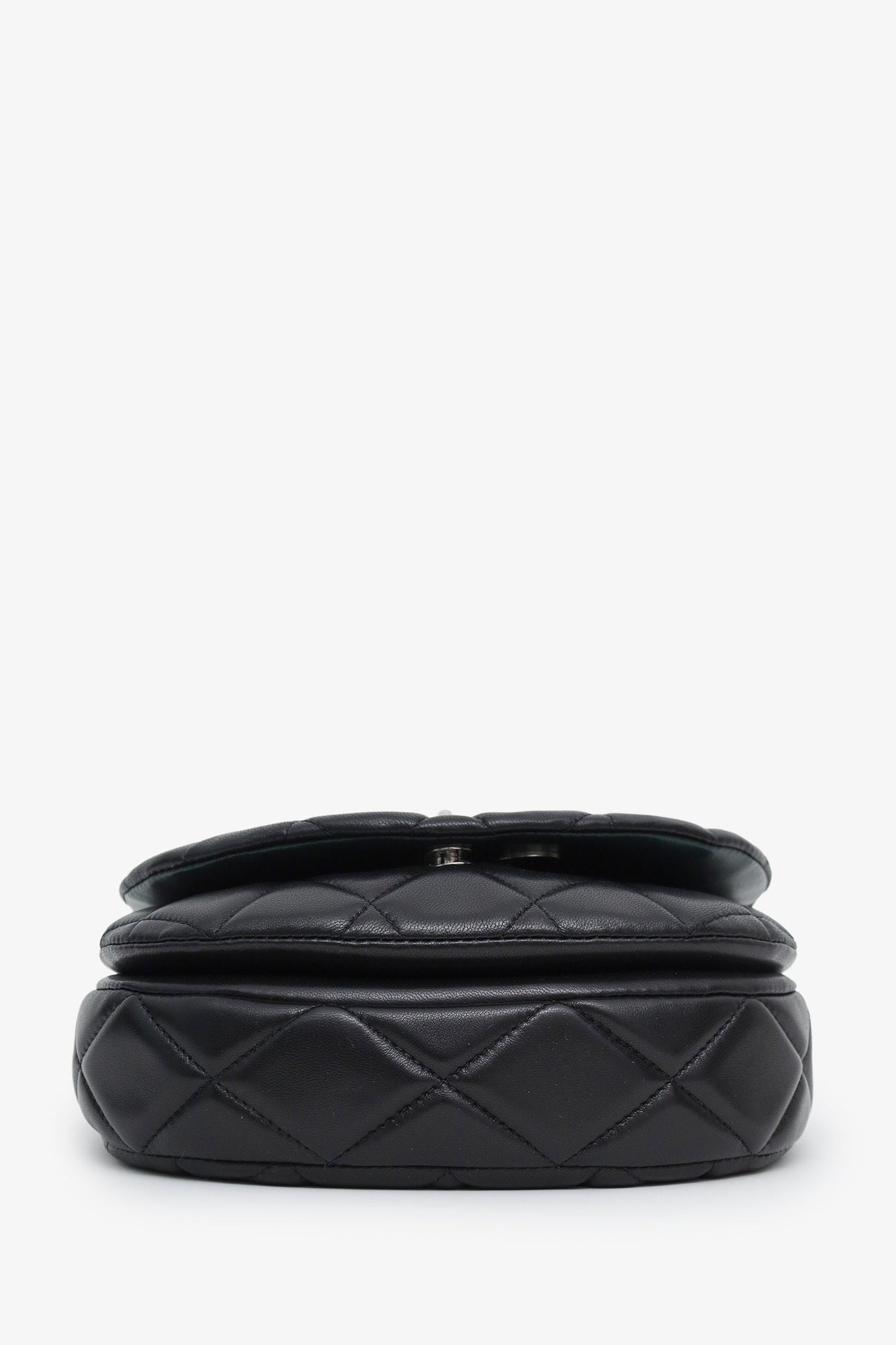 Burberry Black Quilted Leather Rocking Horse Crossbody Bag SHW