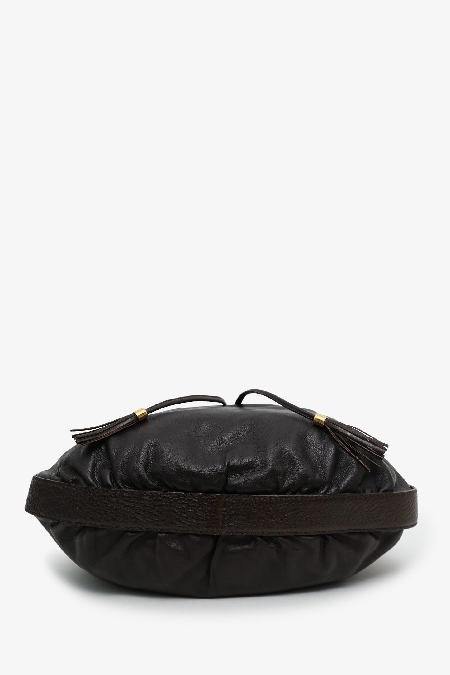 Gucci Brown Leather Medium Icon Hobo Bag