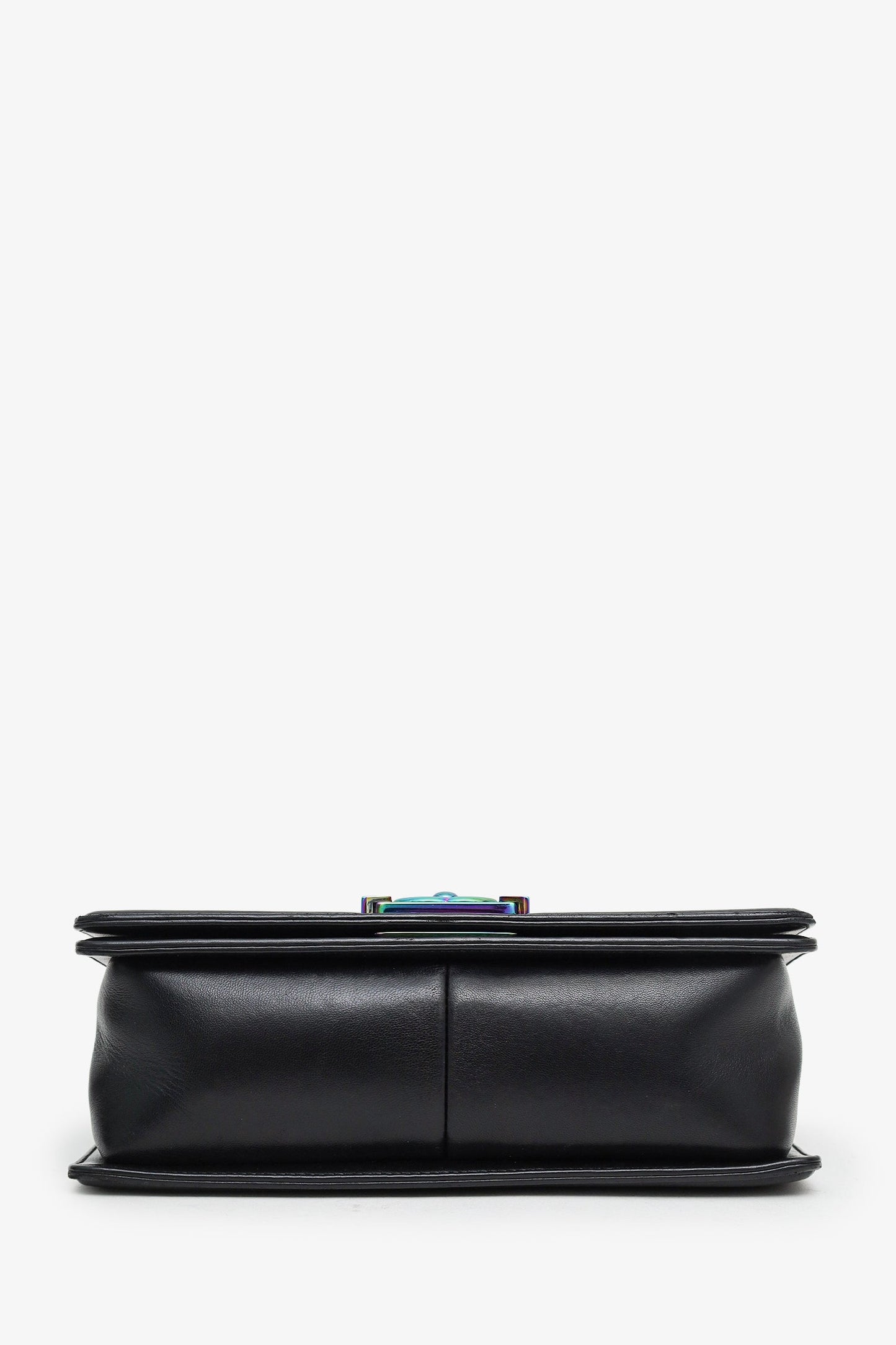 Chanel™ 2017-2018 Black Lambskin LED Medium Boy Bag