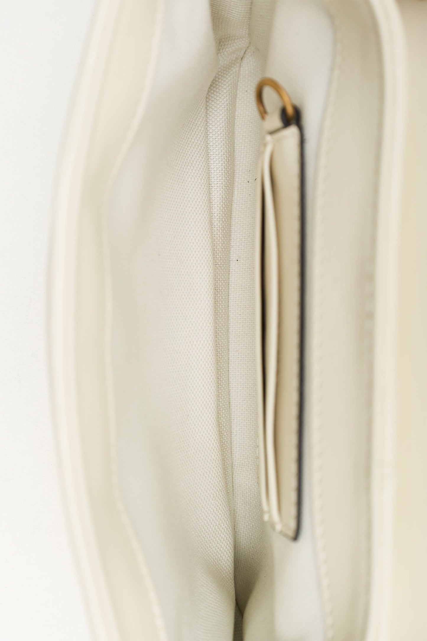 Gucci White GG Marmont Small Crossbody Bag GHW