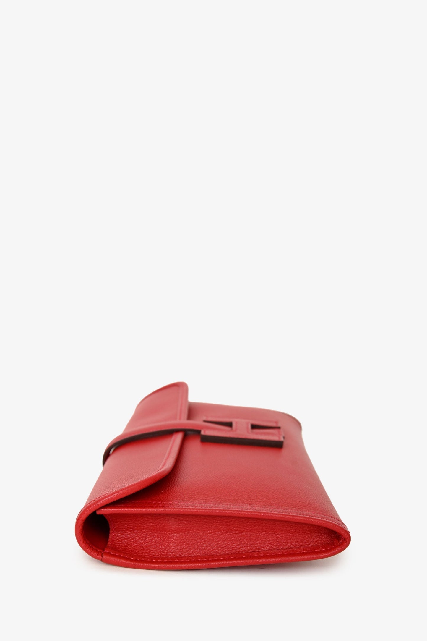 Hermès 2018 Red Evercolour Leather Jige 29 Clutch