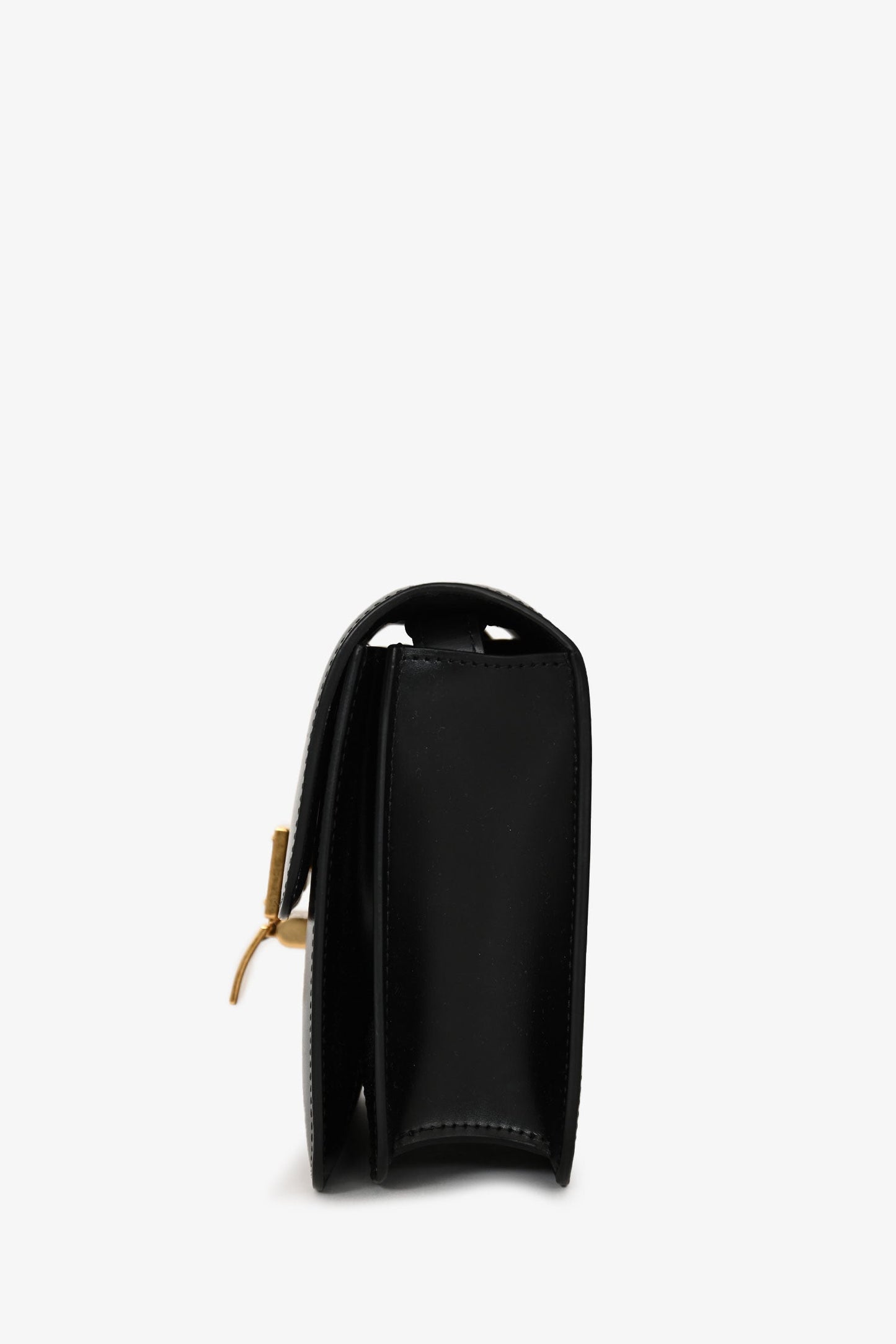 Celine 2021 Black Leather Teen Box Crossbody