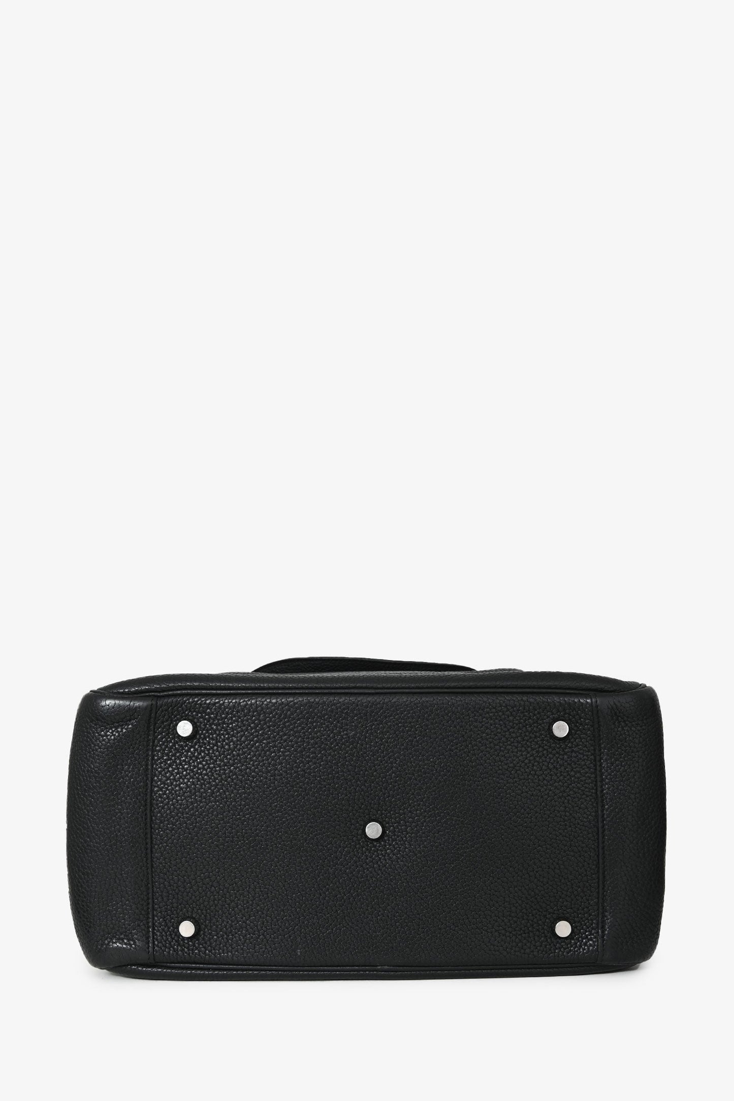 Hermès 2012 Black Clemence Leather Lindy 34 PHW