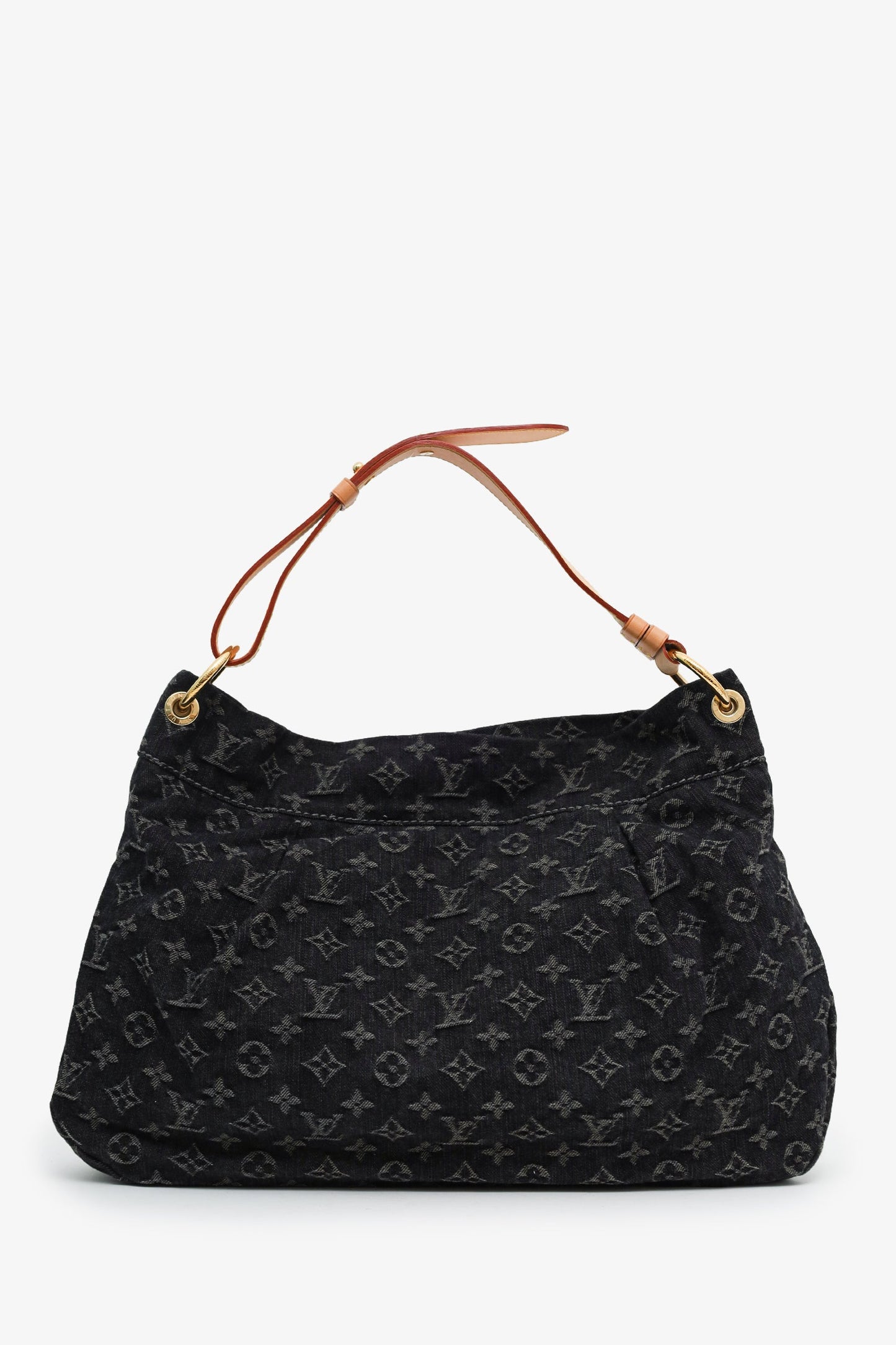 Louis Vuitton 2011 Black Denim Monogram Daily PM Bag