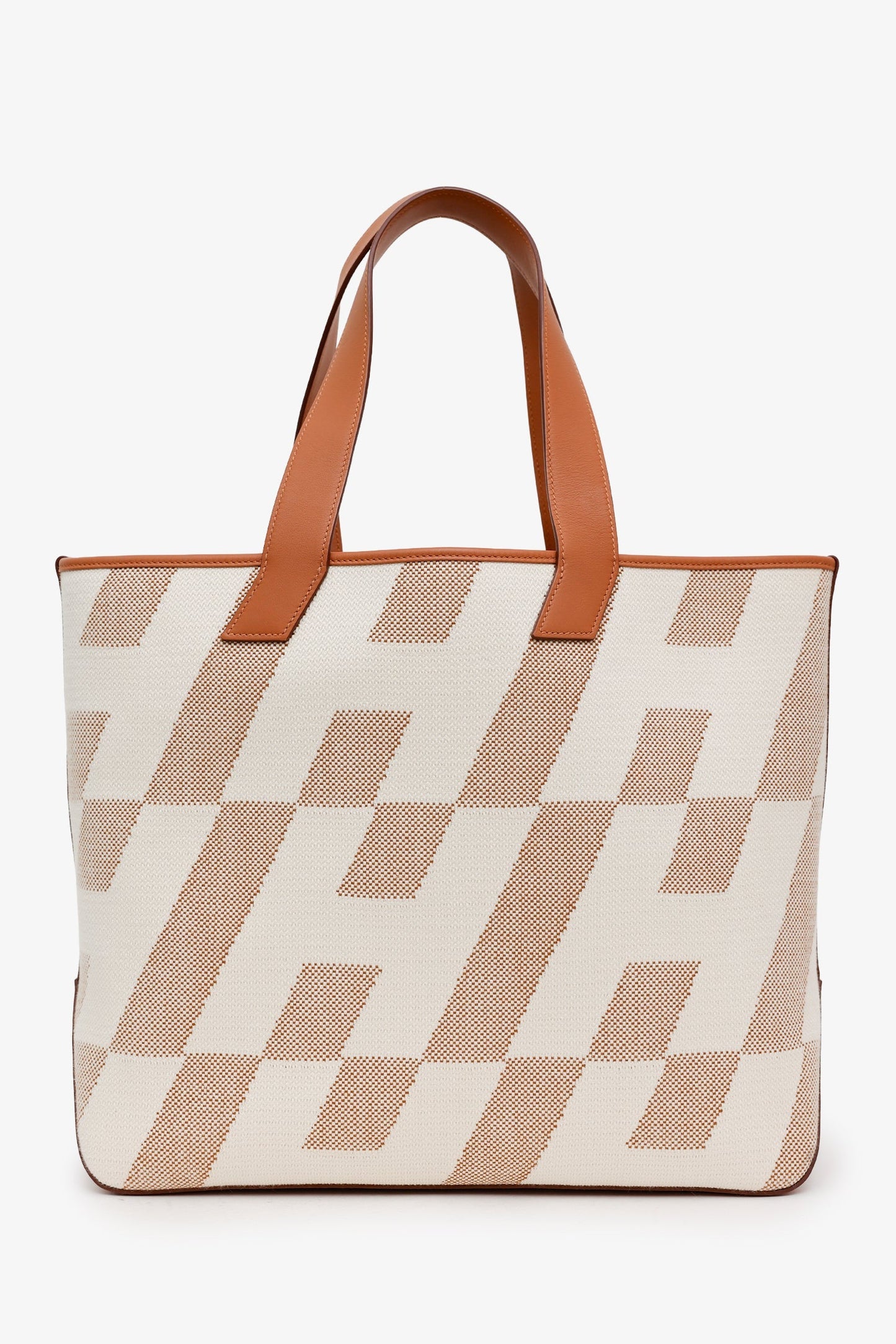 Hermès 2021 Brown/Beige Cabas H en Biais 40 Tote Bag