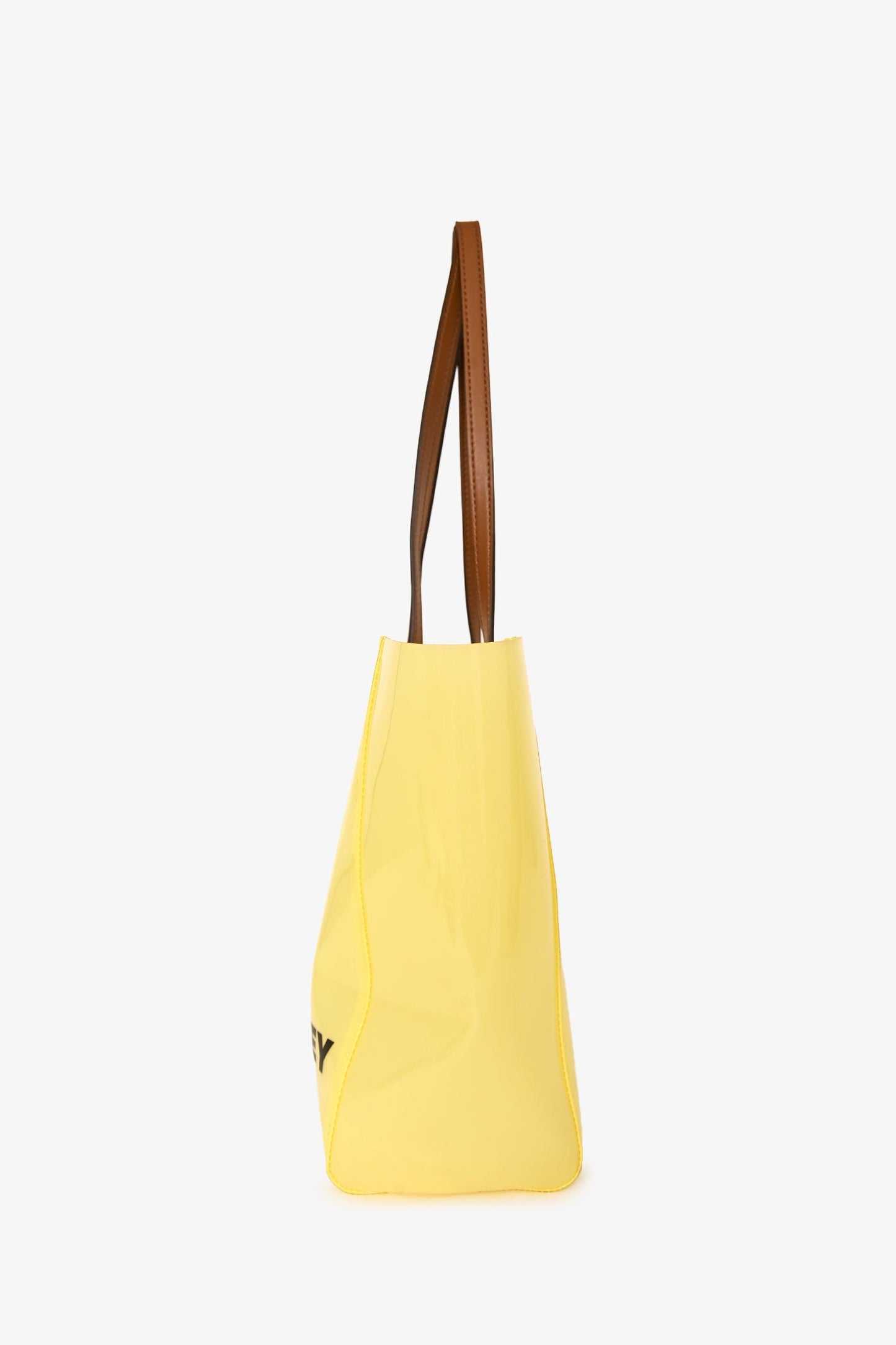 Stella McCartney Yellow Clear Logo Tote Bag