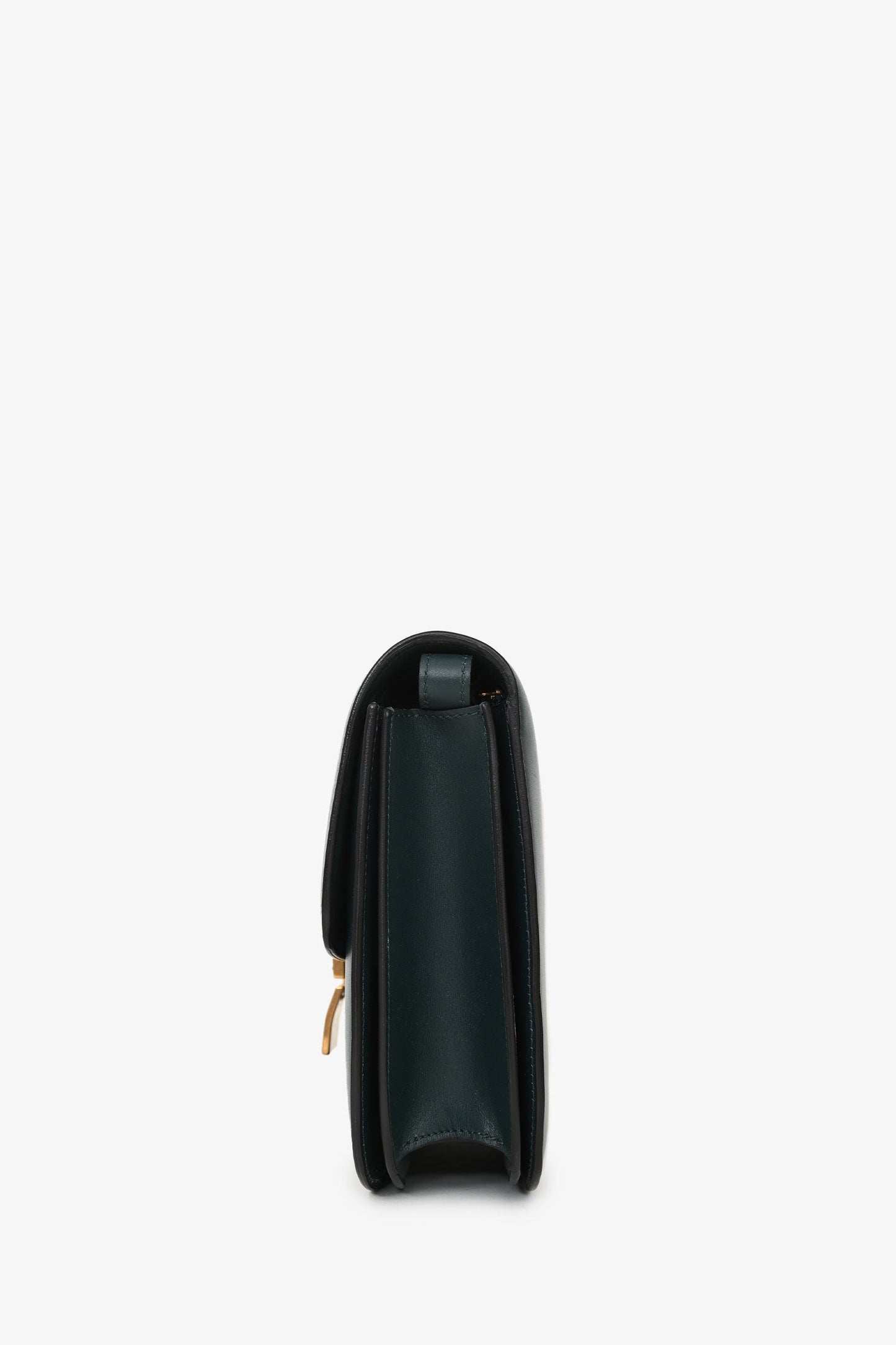 Celine Green Leather Medium Classic Box Crossbody