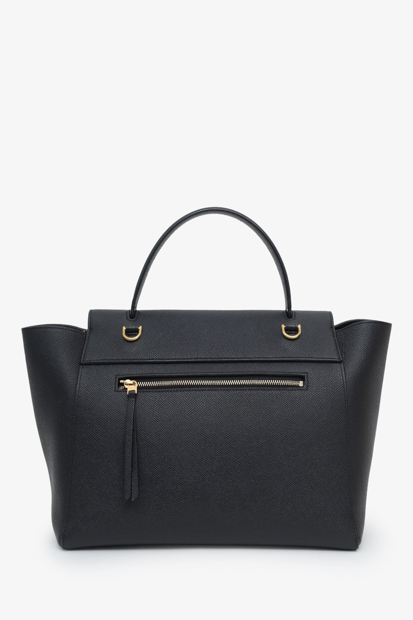 Celine Black Leather Mini Belt Bag With Strap