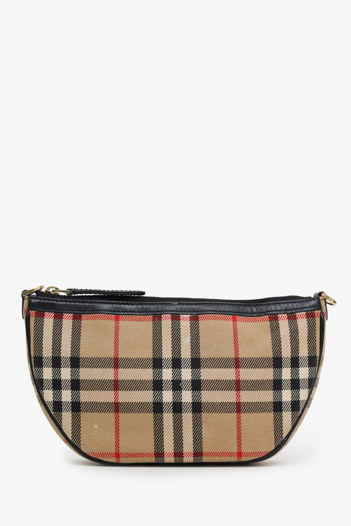 Burberry Nova Check Canvas Leather Olympia Pochette