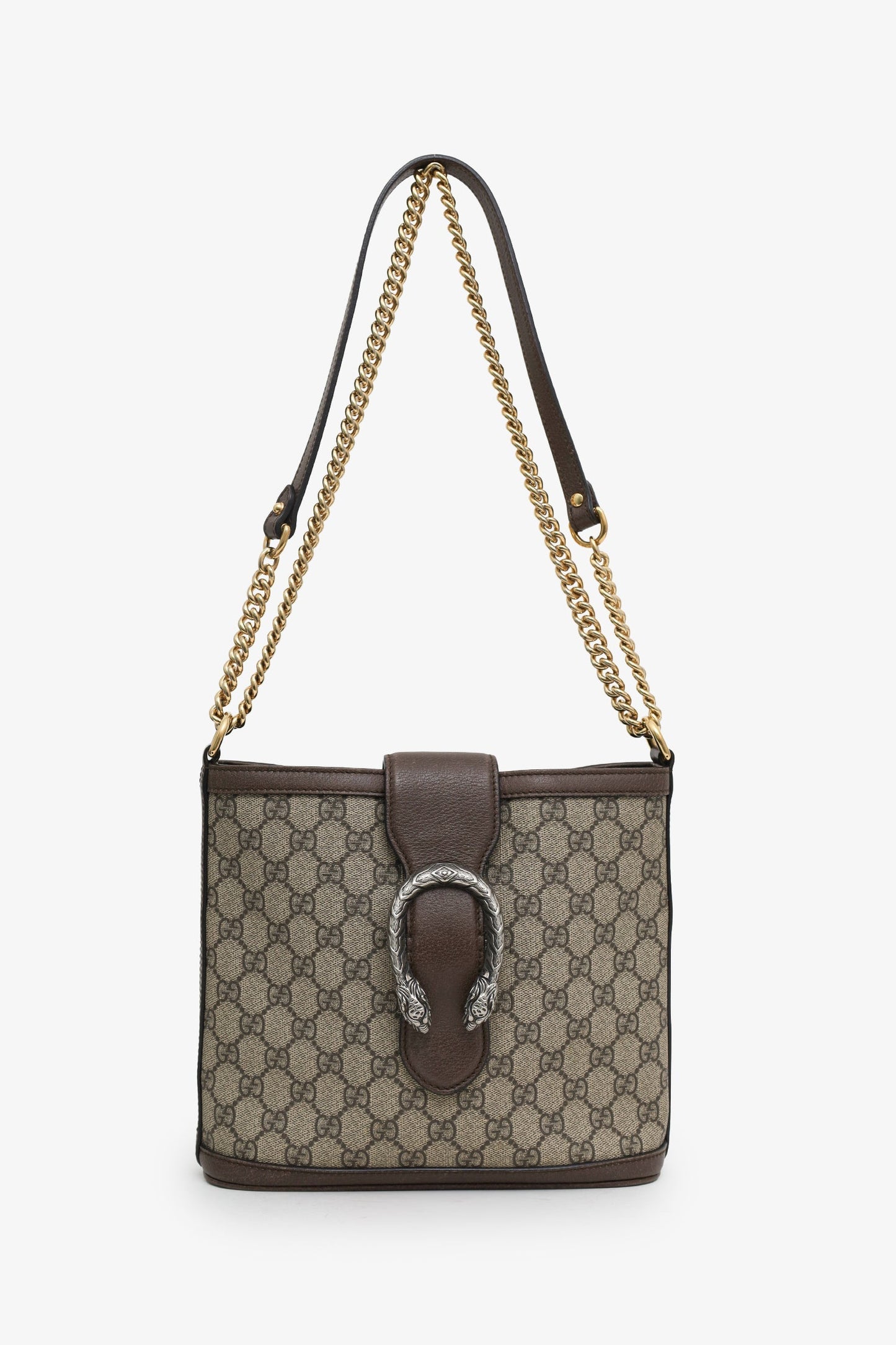 Gucci Beige/Brown GG Supreme Dionysus Bucket Bag