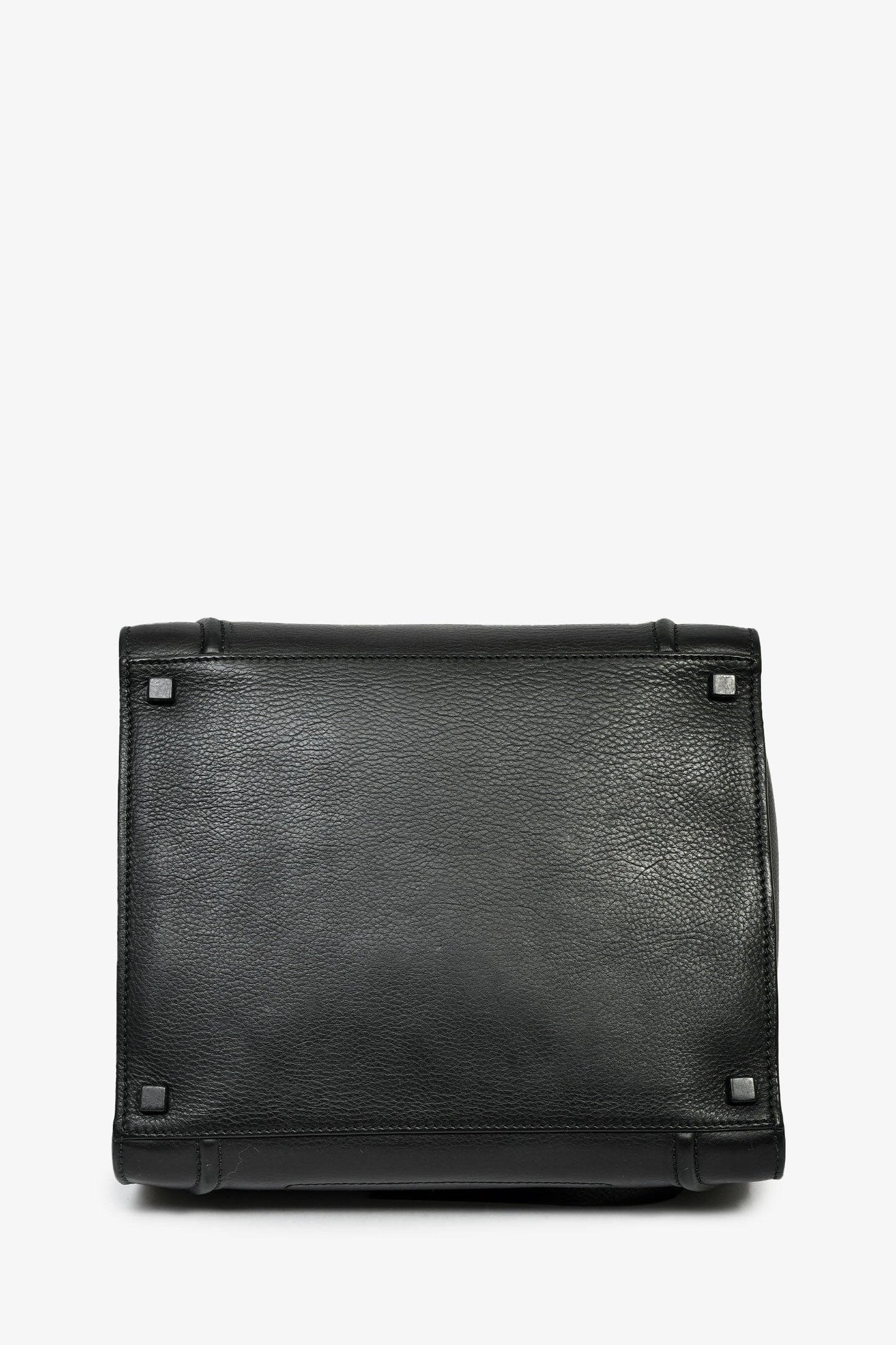 Celine Black Leather Medium Luggage Phantom Tote