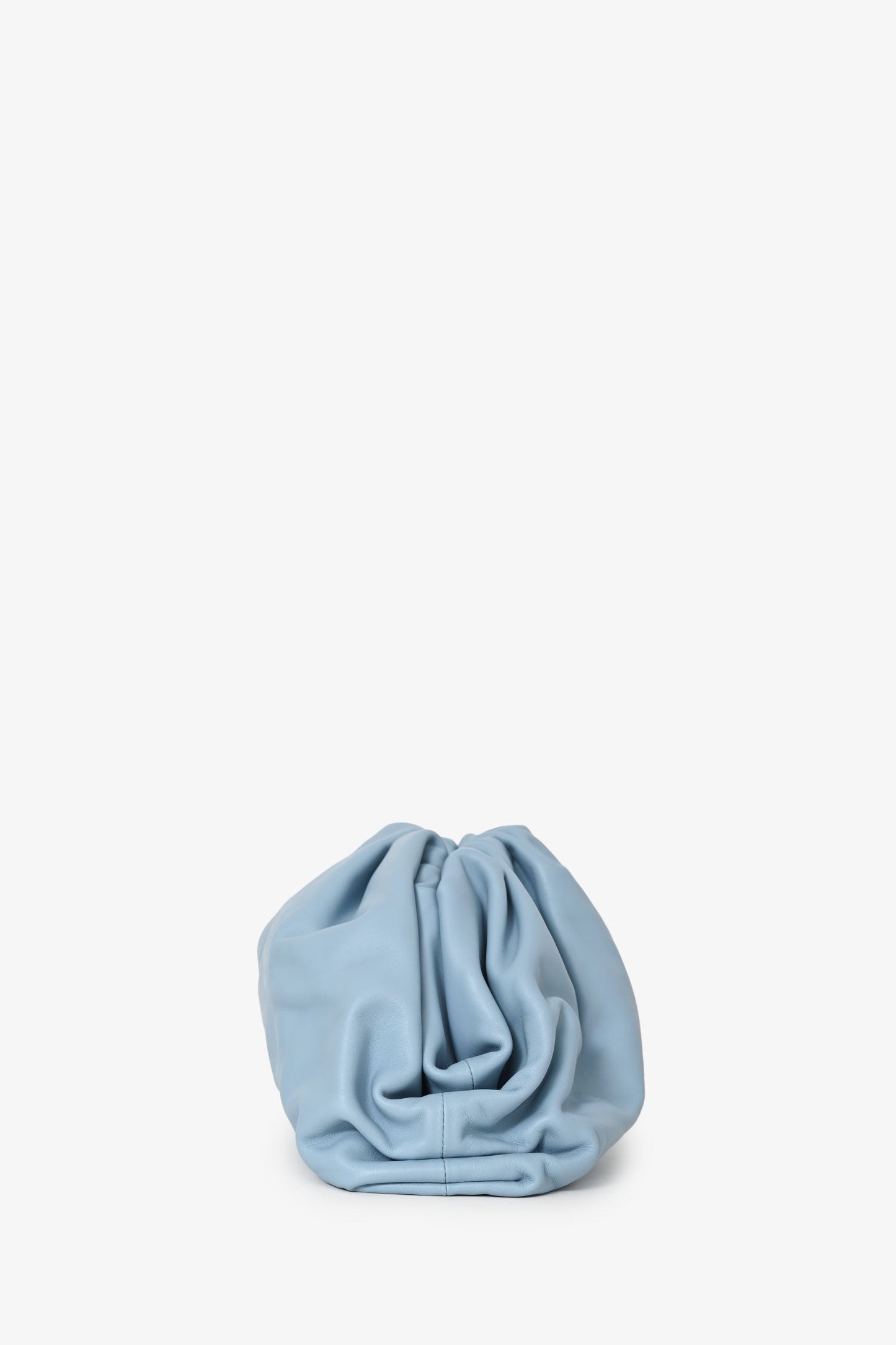 Bottega Veneta Blue Leather Large Classic Pouch