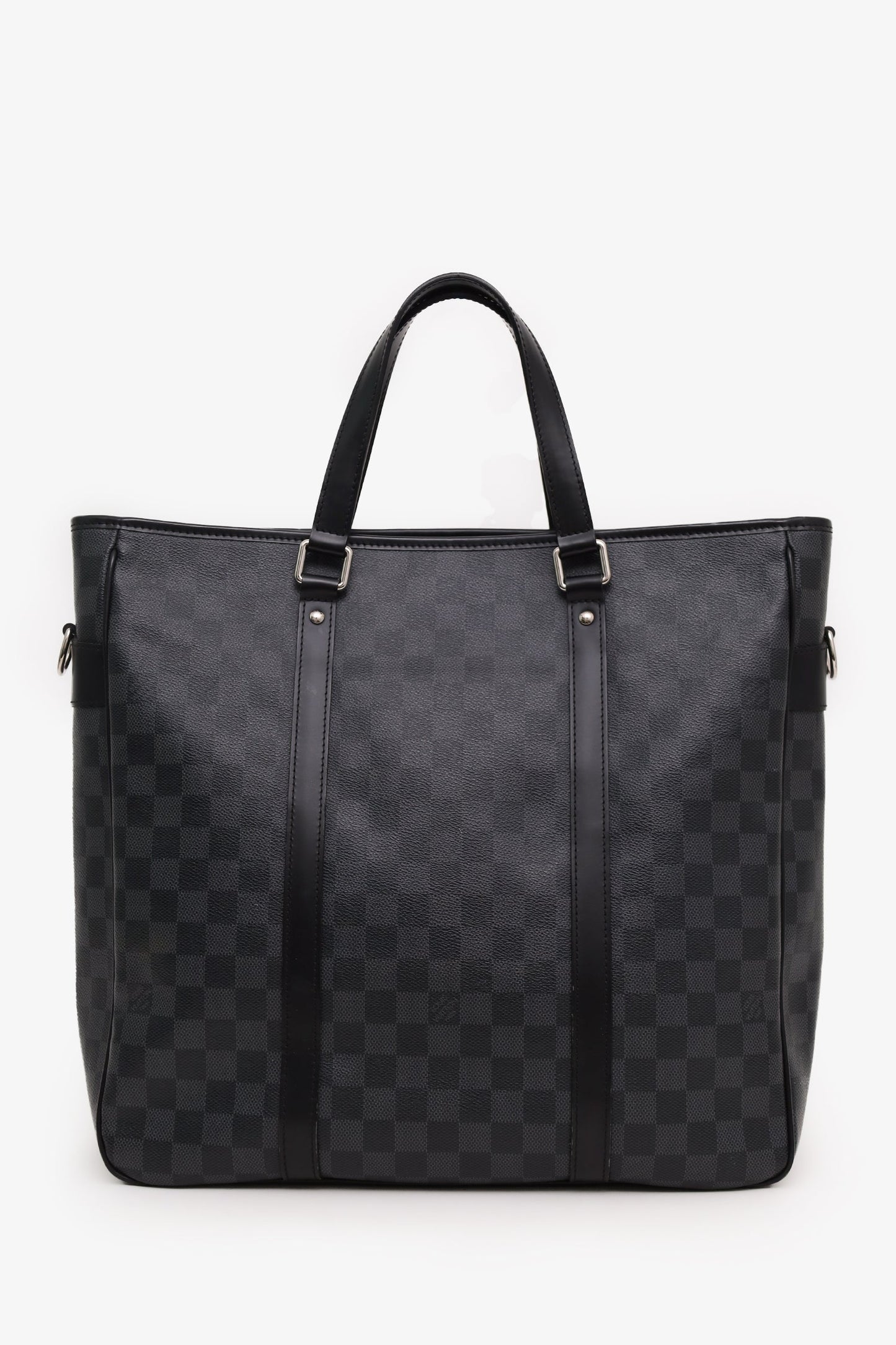 Louis Vuitton Black Grey Damier Graphite Canvas 'Tadao' PM Tote