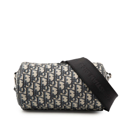 Dior Oblique Roller Canvas Leather Shoulder Bag