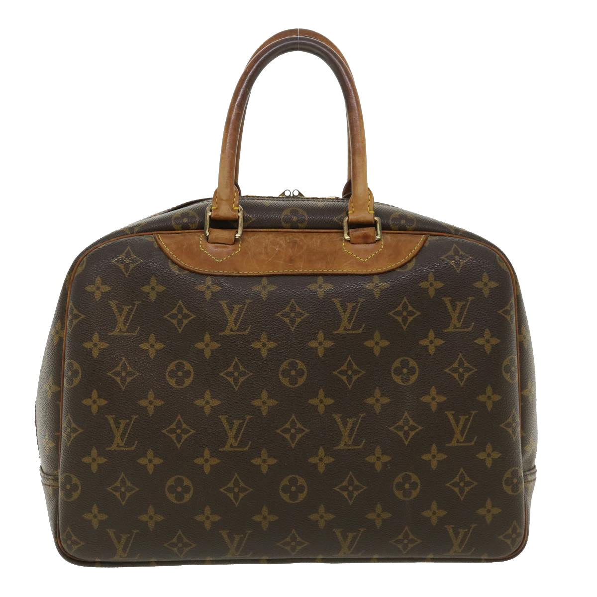 LOUIS VUITTON Monogram Deauville Hand Bag LV Auth fm1876