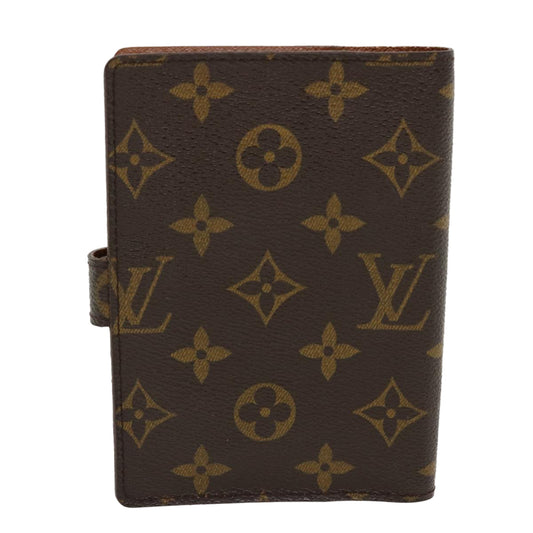 LOUIS VUITTON Monogram Agenda PM Day Planner Cover R20005 LV Auth fm2171