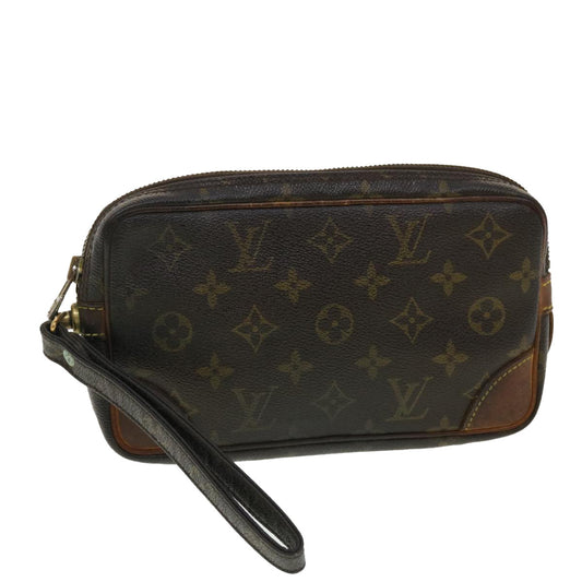 LOUIS VUITTON Monogram Marly Dragonne PM Clutch Bag M51827 LV fm2190