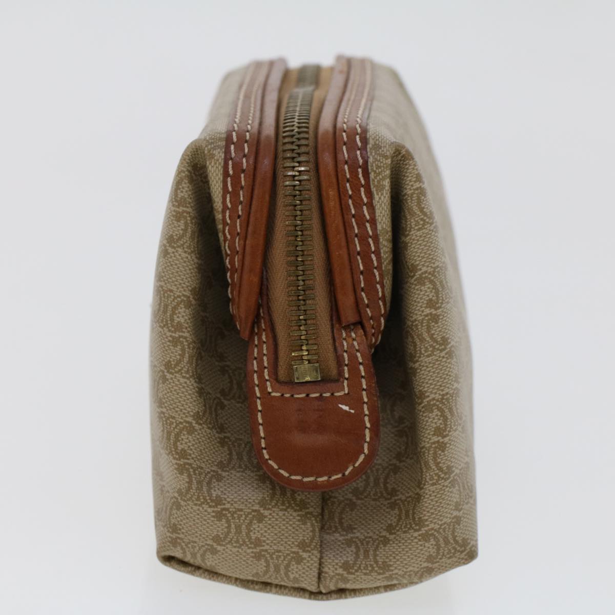 Luxury CELINE Macadam Canvas Pouch Beige  fm2545