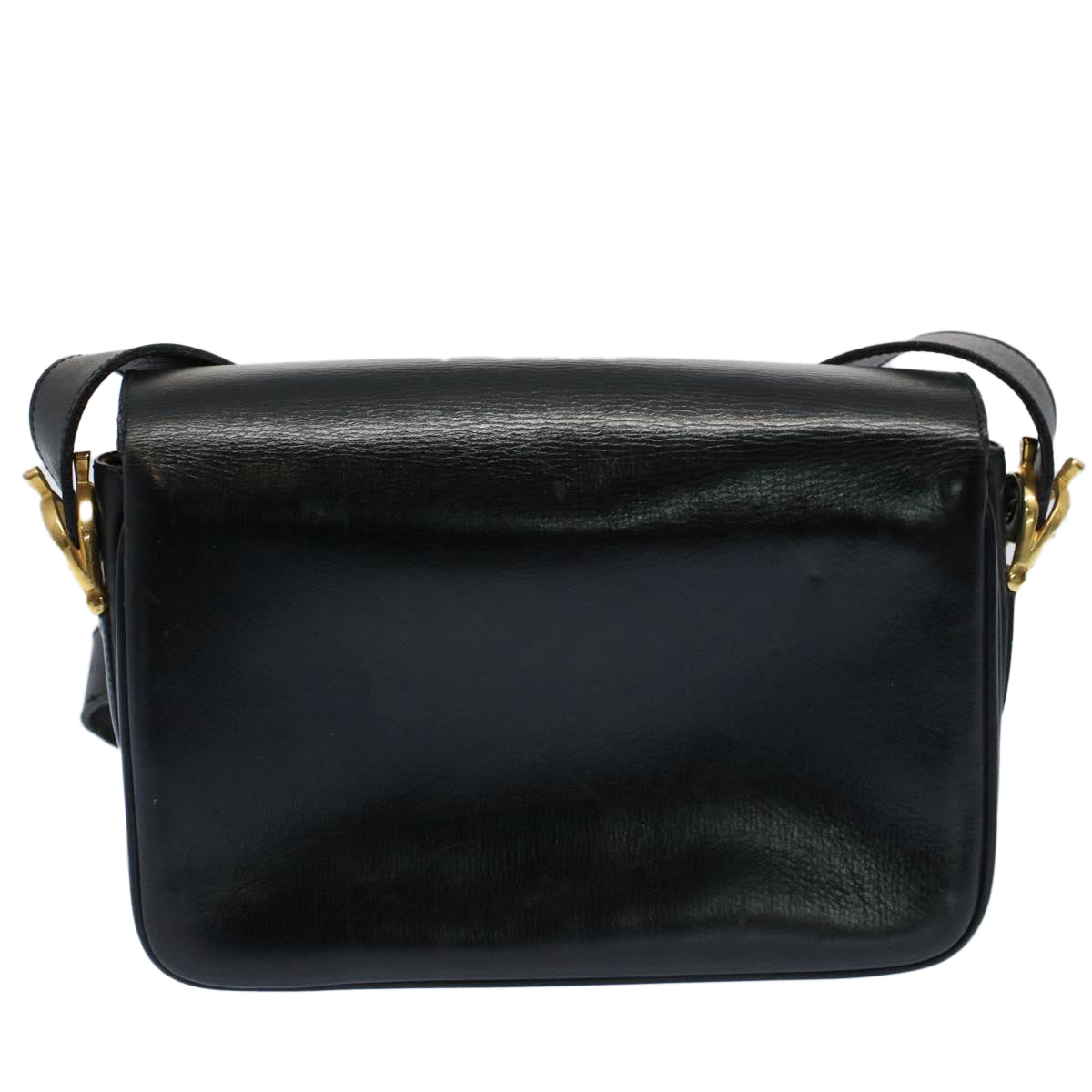 Luxury CELINE Horse Carriage Shoulder Bag Leather Black  fm2800