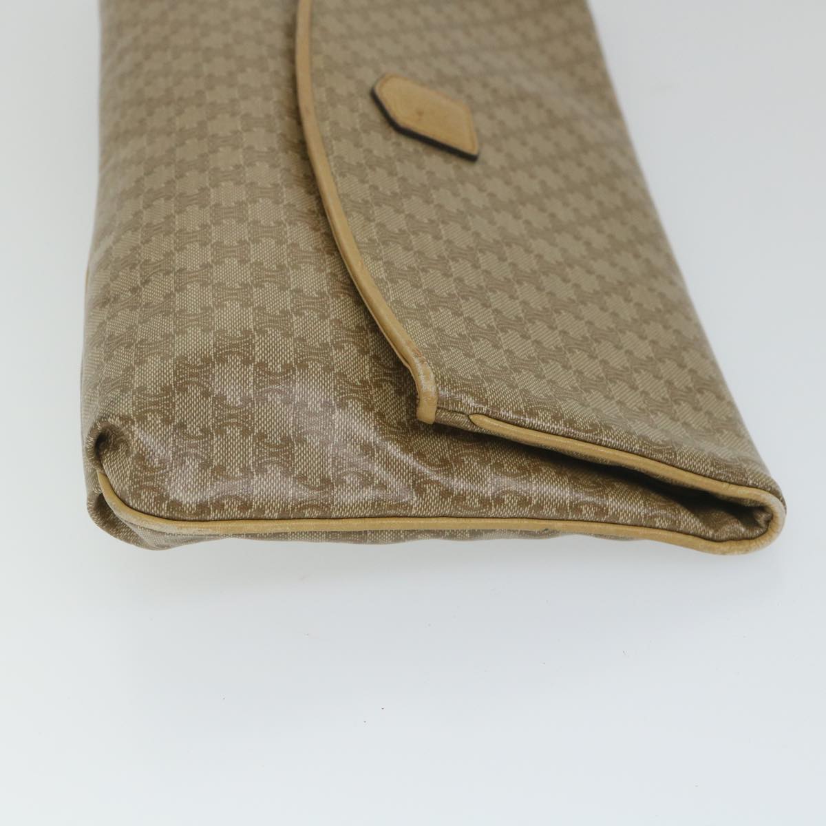 Luxury CELINE Macadam Canvas Clutch Bag Beige  fm2889