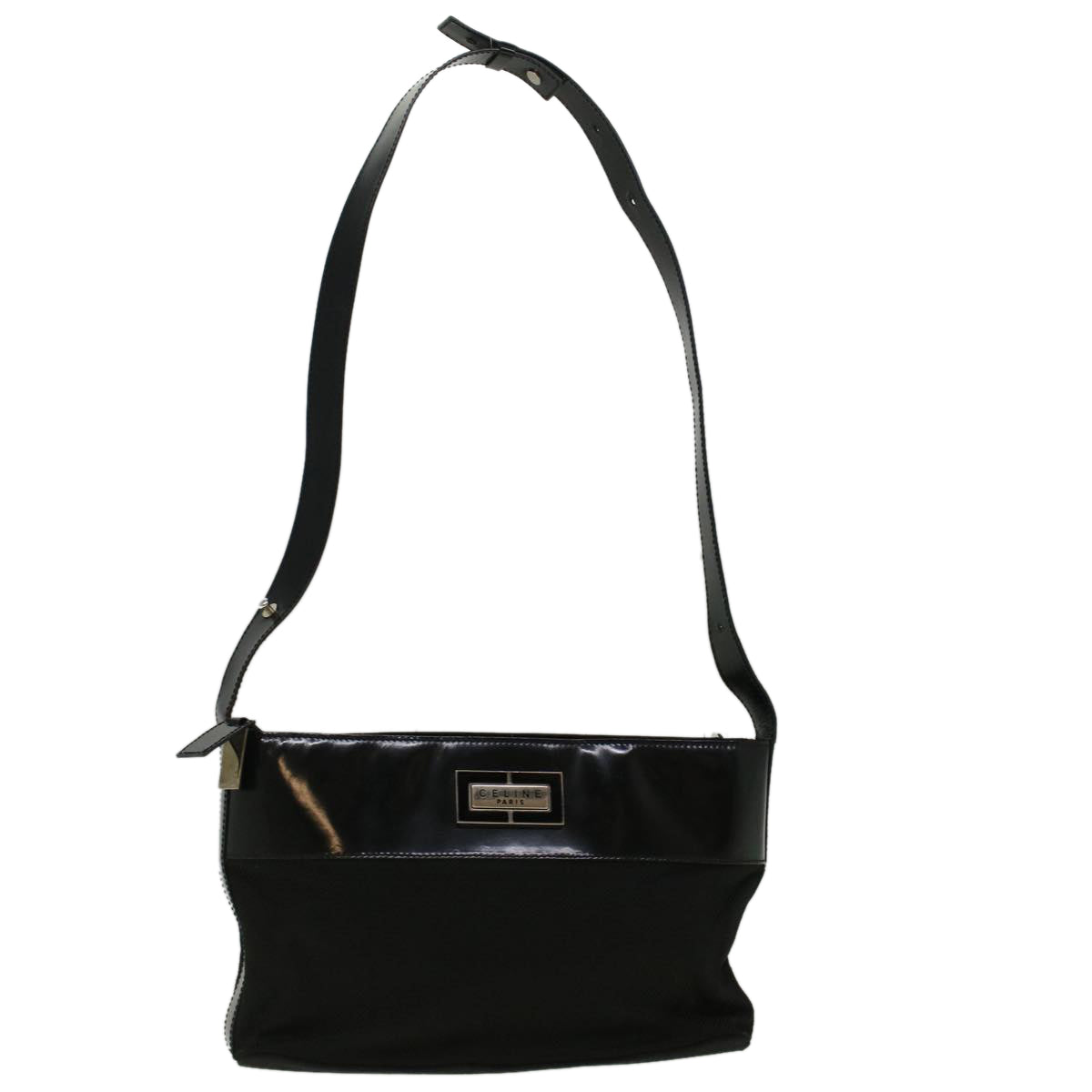 Luxury CELINE Shoulder Bag Canvas Black  fm2930