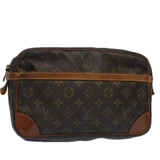 LOUIS VUITTON Monogram Compiegne 28 Clutch Bag M51845 LV Auth fm3004