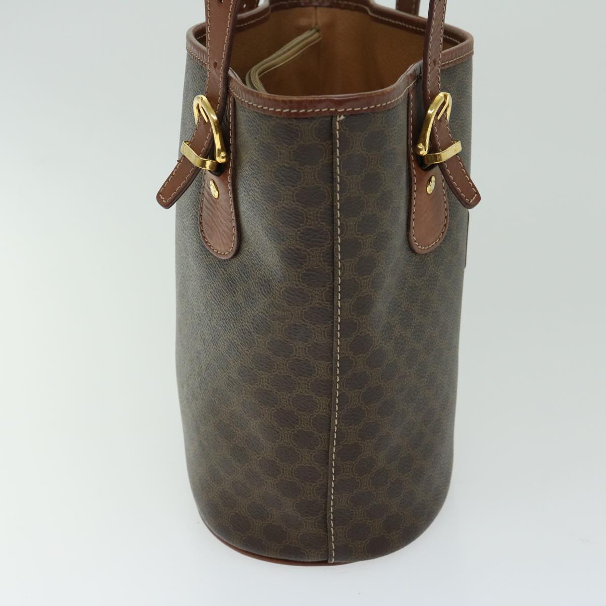 Luxury CELINE Macadam Canvas Tote Bag PVC Brown  fm3196