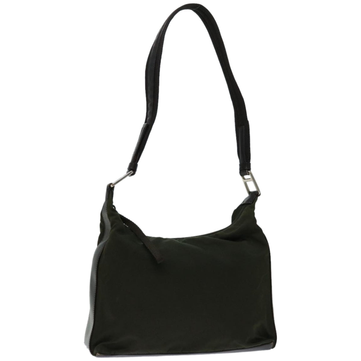 PRADA Shoulder Bag Nylon Khaki Auth fm3207