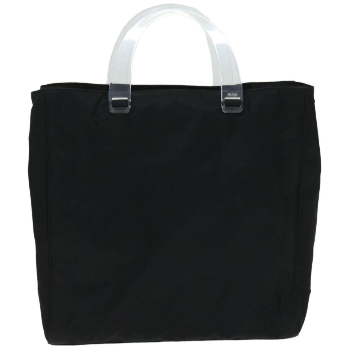 PRADA Hand Bag Nylon Black Auth fm3213