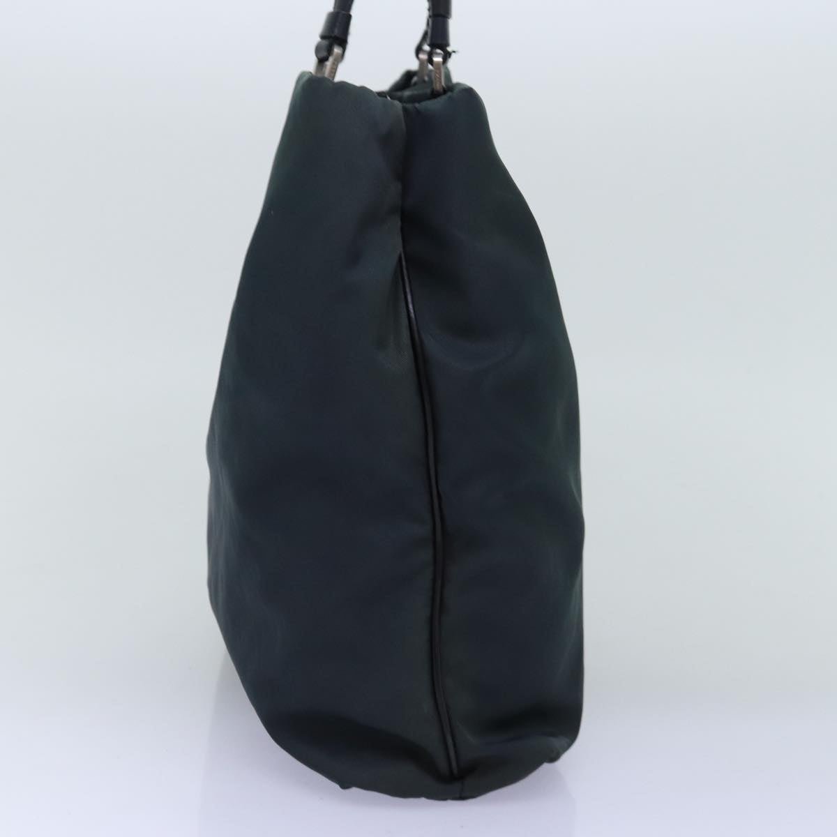 PRADA Tote Bag Nylon Green Auth fm3424