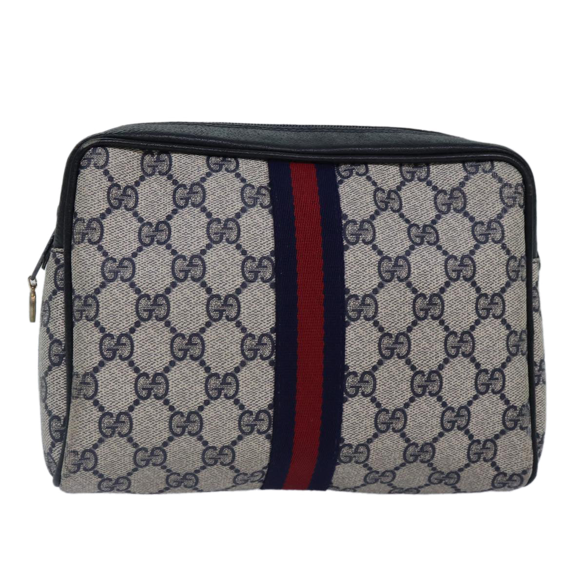 Gucci Leather Canvas Clutch