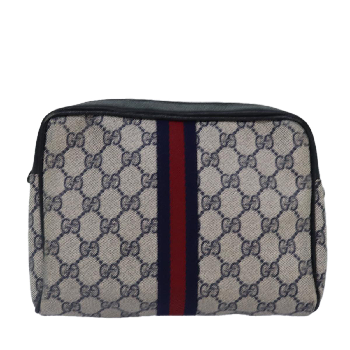Gucci Leather Canvas Clutch