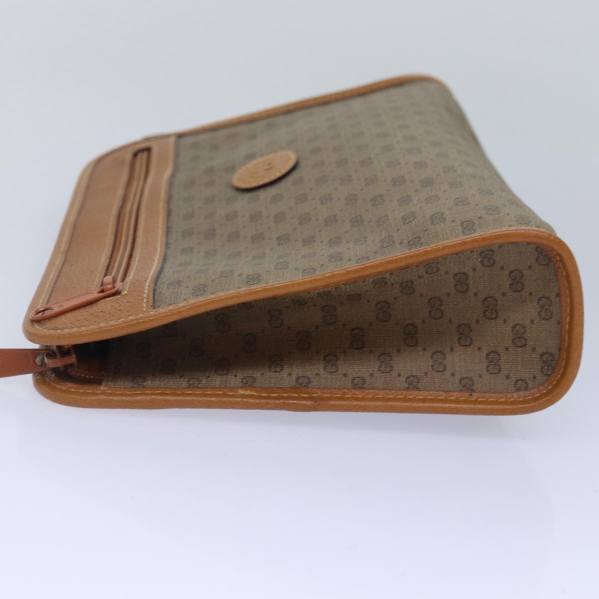 Gucci Leather Canvas Clutch