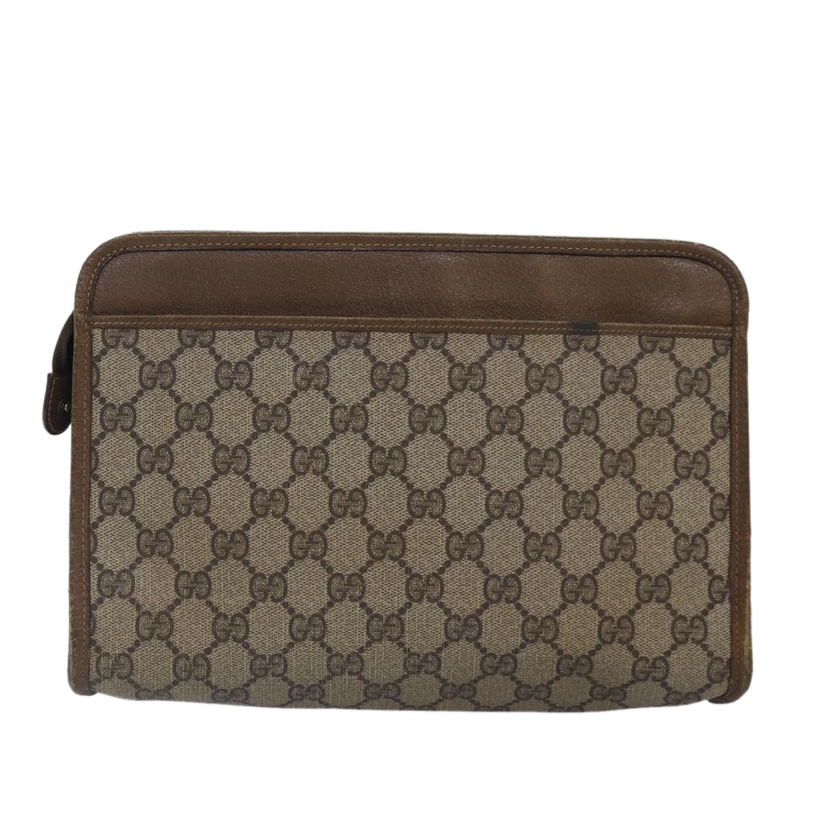 Gucci Leather Canvas Clutch