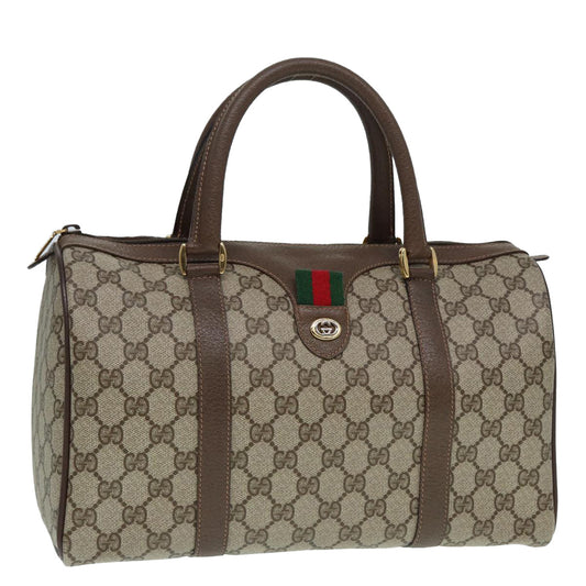 Gucci Leather Canvas Handbag