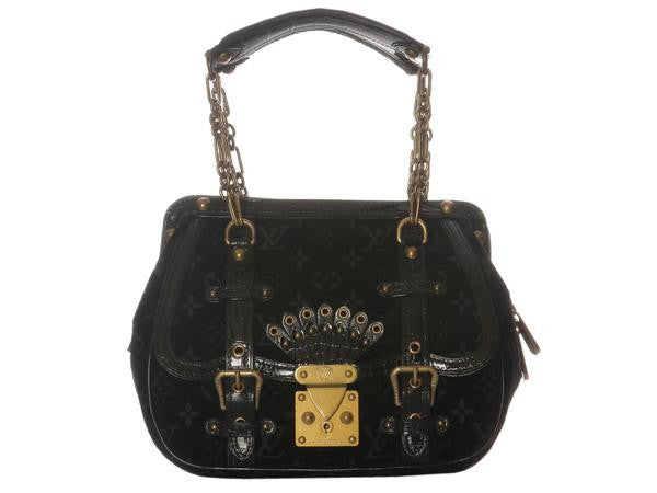 Louis Vuitton Black Velour Gracie GM