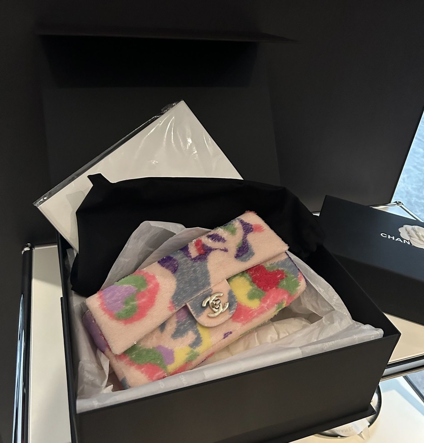 Chanel Limited Color Candy Sequins Baguette Bag
