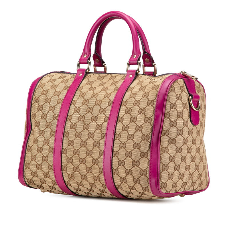 Gucci GG Canvas Boston Bag Canvas Handbag