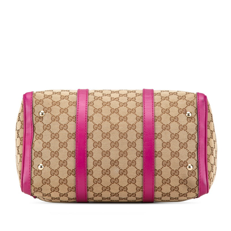 Gucci GG Canvas Boston Bag Canvas Handbag