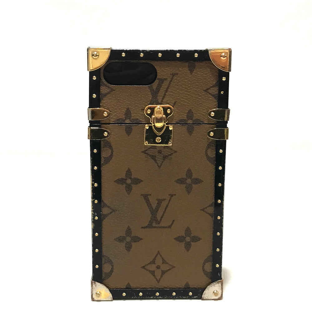 LOUIS VUITTON iPhone case M64487 Monogram Reverse Canvas, Plastic Brown Monogram reverse i Trunk iPhone 7+ Women