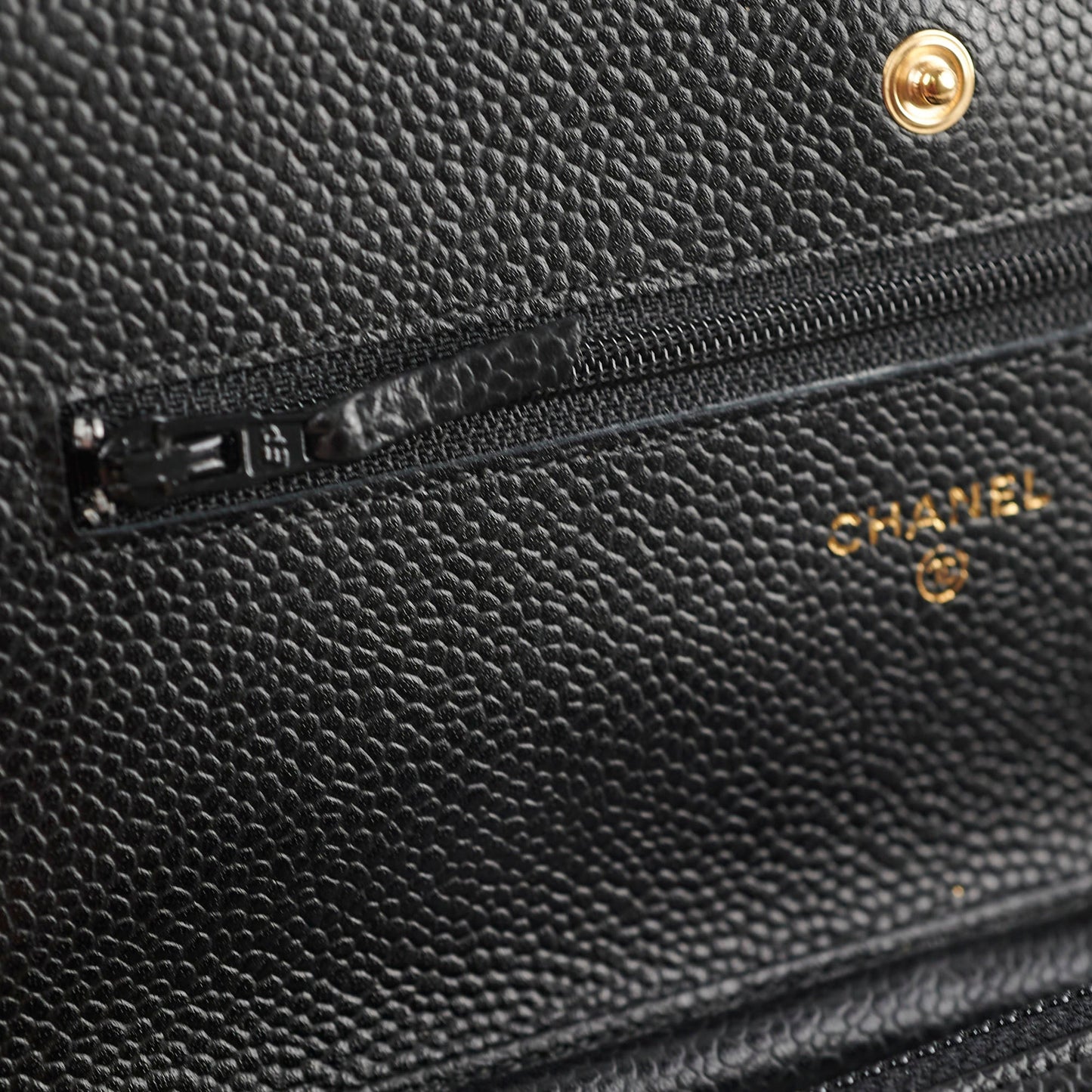 Chanel Wallet On Chain WOC Black Caviar - Series 25