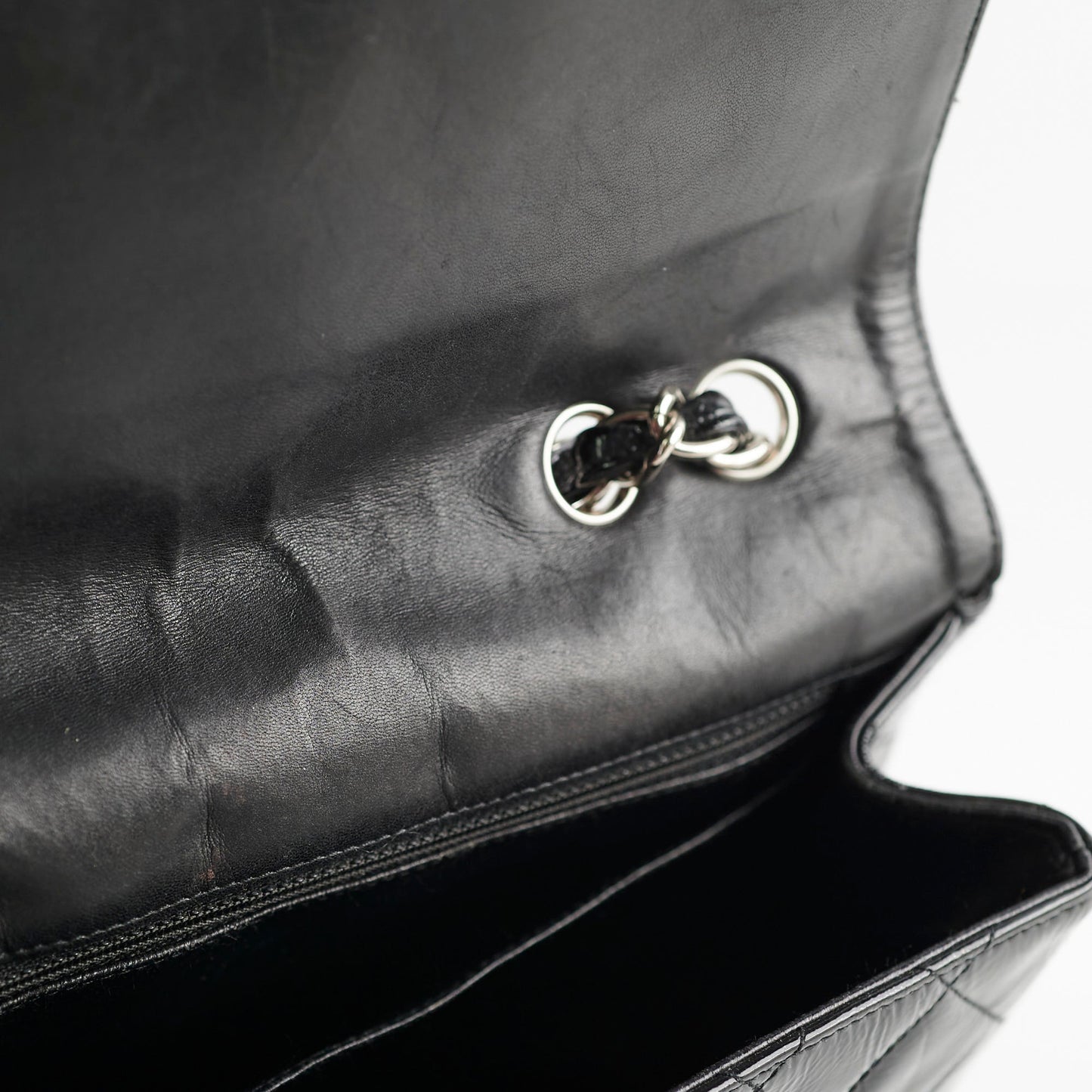 Chanel Jumbo Single Flap Patent Black - Series 11
