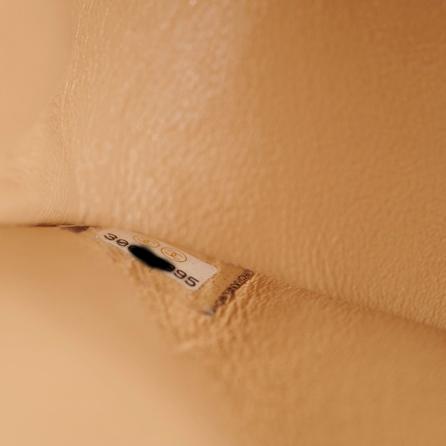 Chanel Medium/Large Caviar Double Classic Flap Beige