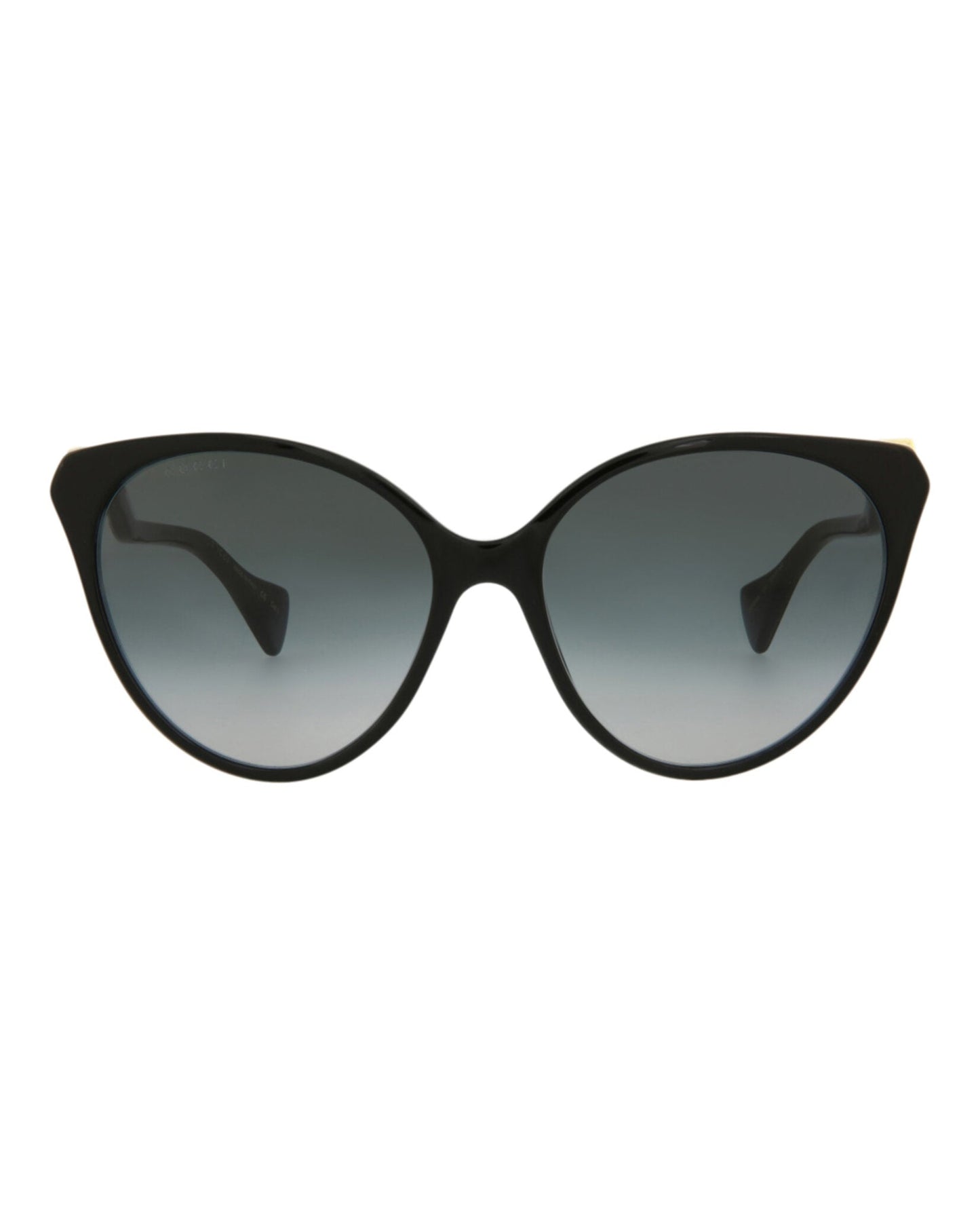 Gucci Womens Cat Eye Black Black Grey Fashion Designer Eyewear